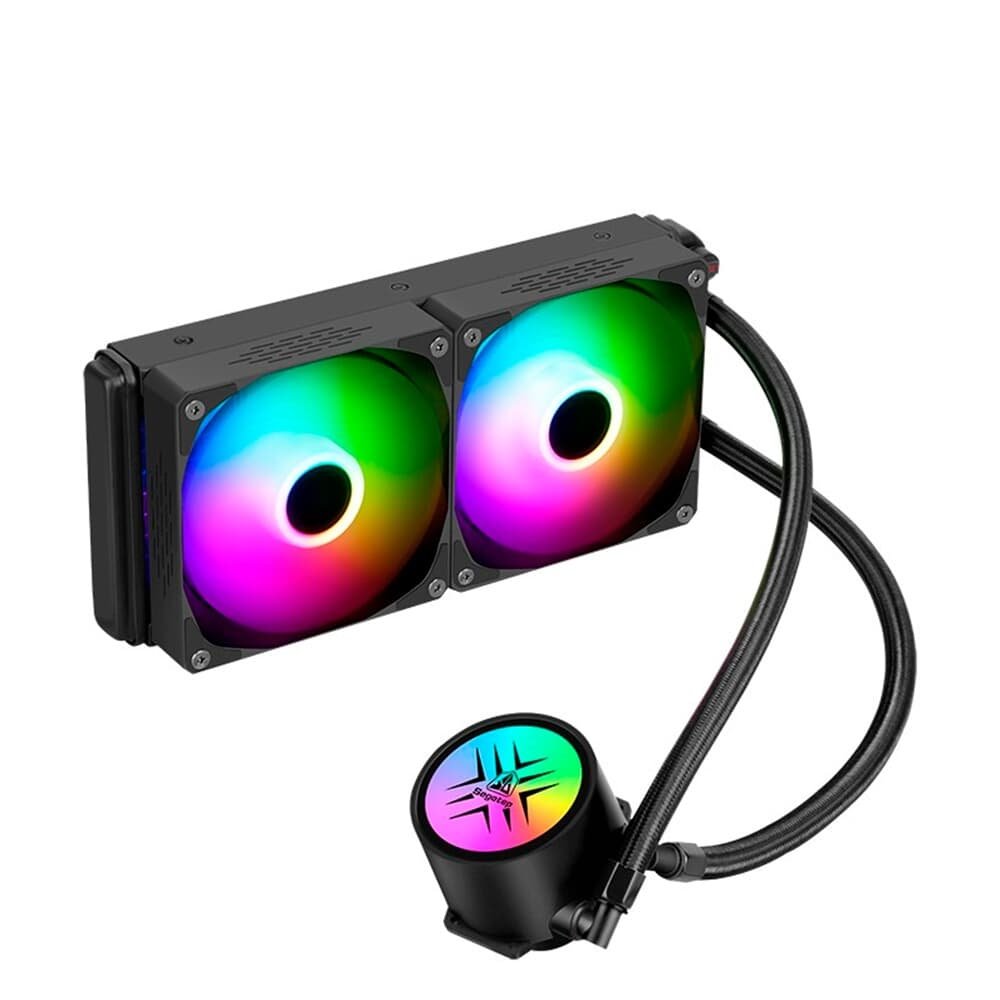 Imagem 3 de 3 do produto Water Cooler Segotep Bezer 240 ARGB, 240mm, Preto - BeZer 240 ARGB