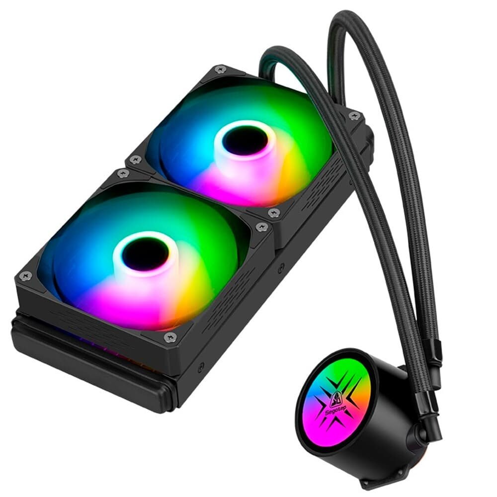 Imagem 2 de 3 do produto Water Cooler Segotep Bezer 240 ARGB, 240mm, Preto - BeZer 240 ARGB