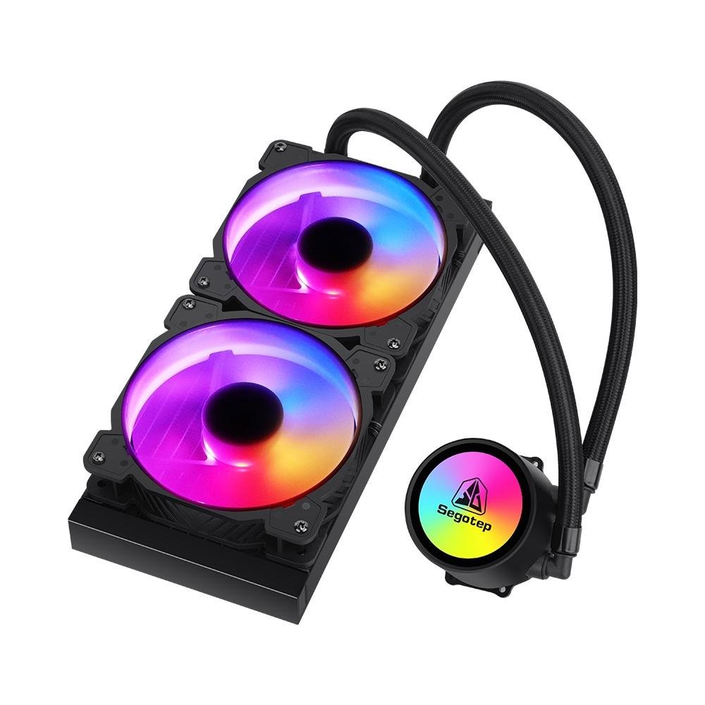 Imagem 4 de 5 do produto Water Cooler Segotep Beiced, ARGB 240mm, AMD/Intel, Preto - SEG-WC-BEL240B-WW
