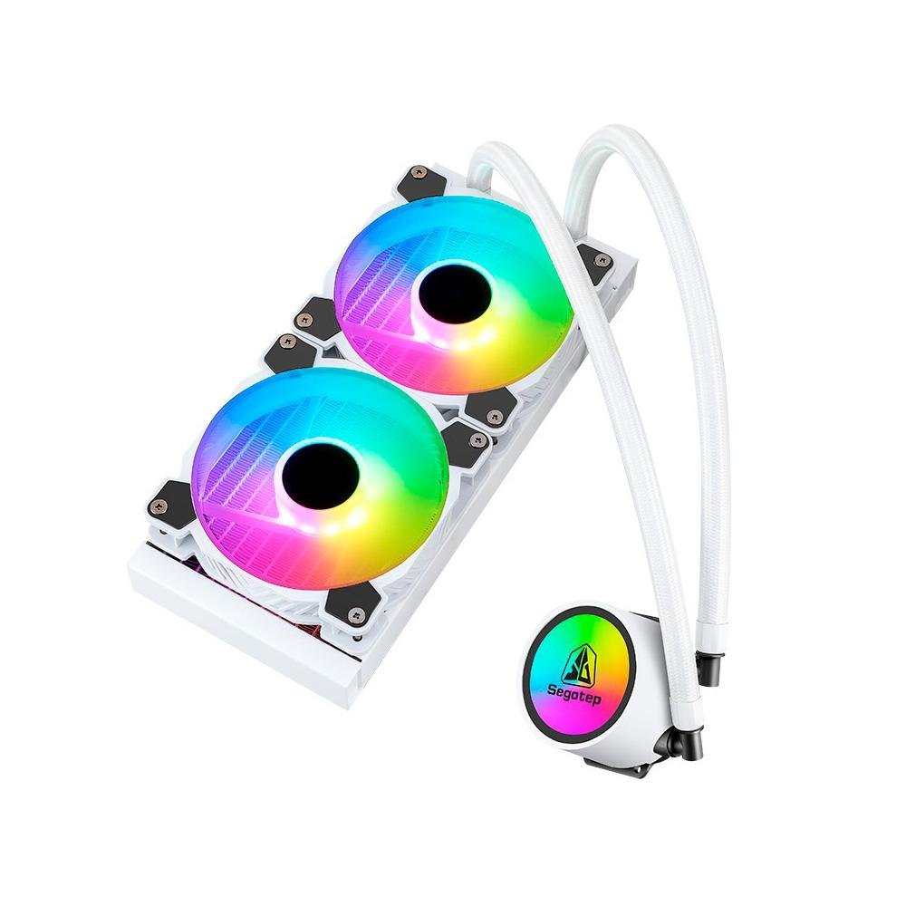 Imagem 4 de 4 do produto Water Cooler Segotep Beiced, ARGB, 240mm, AMD/Intel, Branco - SEG-WC-BEL360W-WW