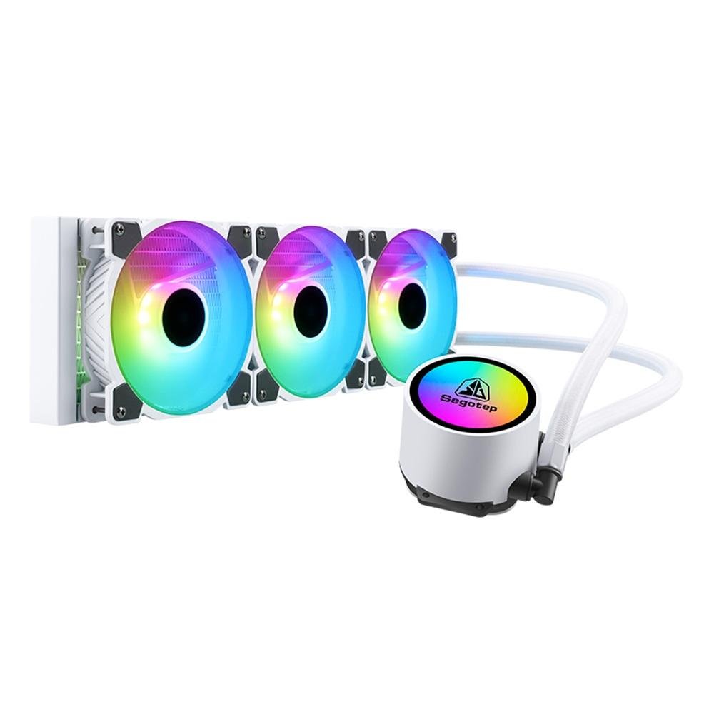 Imagem 5 de 5 do produto Water Cooler Segotep Beiced, ARGB, 360mm, AMD/Intel, Branco - SEG-WC-BEL360W-WW