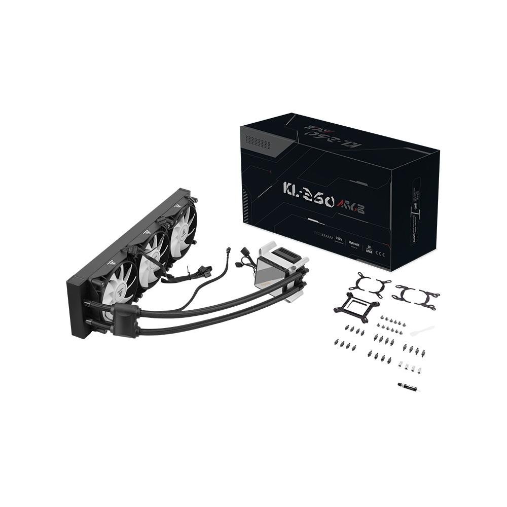 Imagem 7 de 7 do produto Water Cooler Segotep KL, ARGB, 360mm, AMD/Intel, Preto - SEG-WC-BC360KL360B-WW