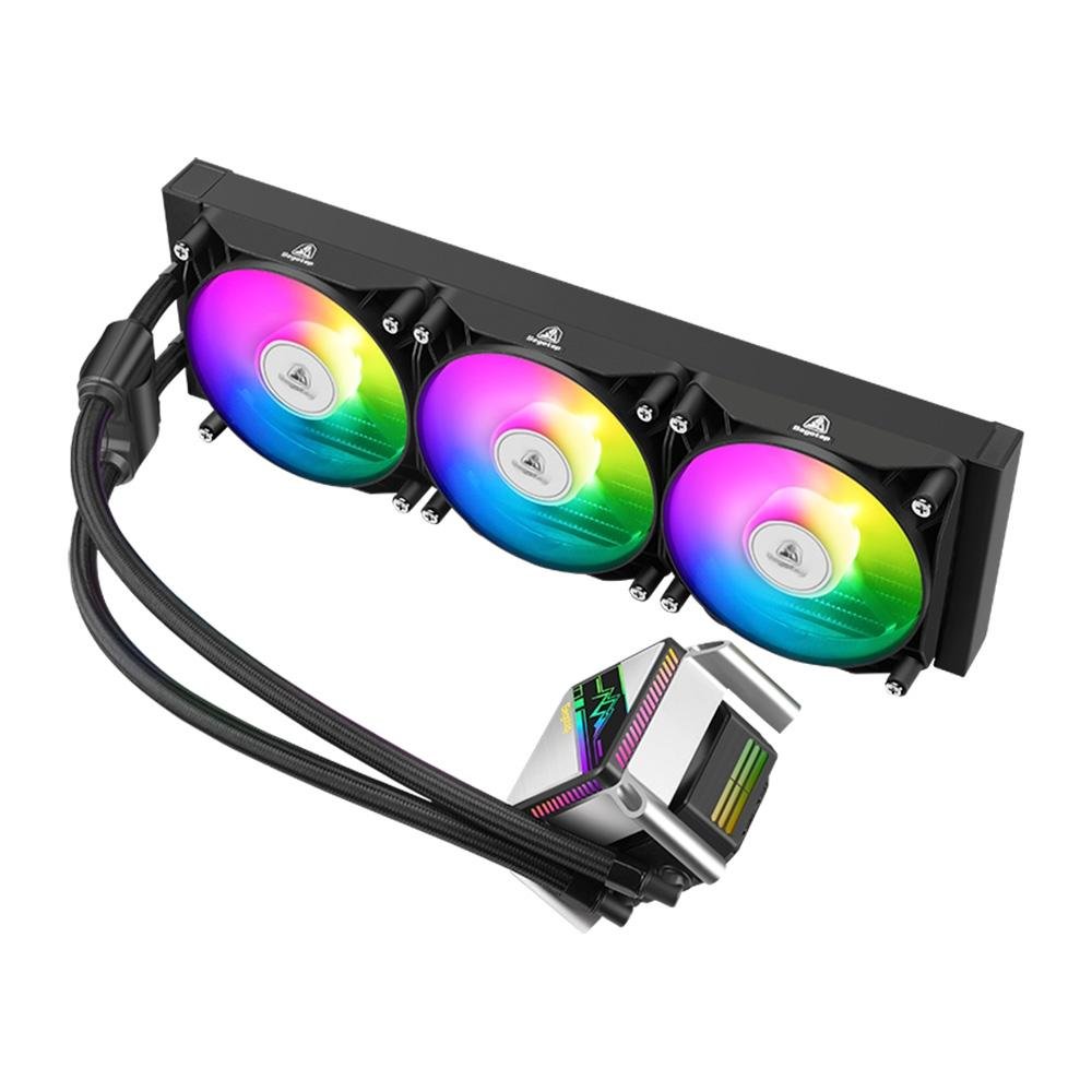 Imagem 3 de 7 do produto Water Cooler Segotep KL, ARGB, 360mm, AMD/Intel, Preto - SEG-WC-BC360KL360B-WW