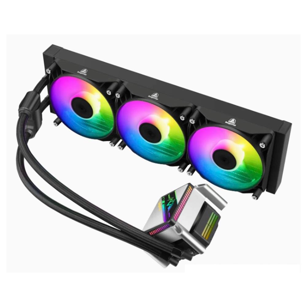 Imagem 2 de 3 do produto Water Cooler Segotep KL, ARGB, 360mm, AMD/Intel, Preto - SEG-WC-KL2360B-WW