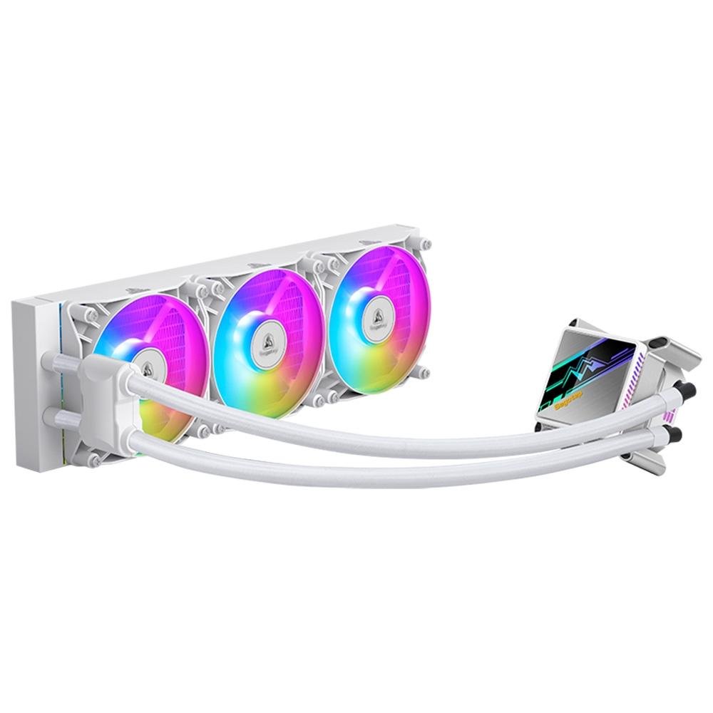 Imagem 3 de 7 do produto Water Cooler Segotep KL, ARGB, 360mm, AMD/Intel, Branco - SEG-WC-KL2360W-WW