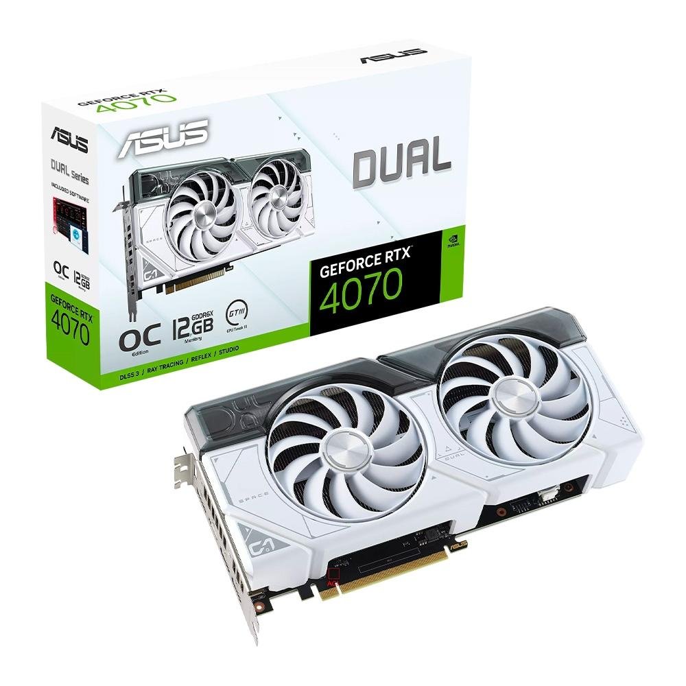 GeForce RTX4070 ホワイト ZOTAC Placa de vídeo compacta para jogos GeForce RTX 4070