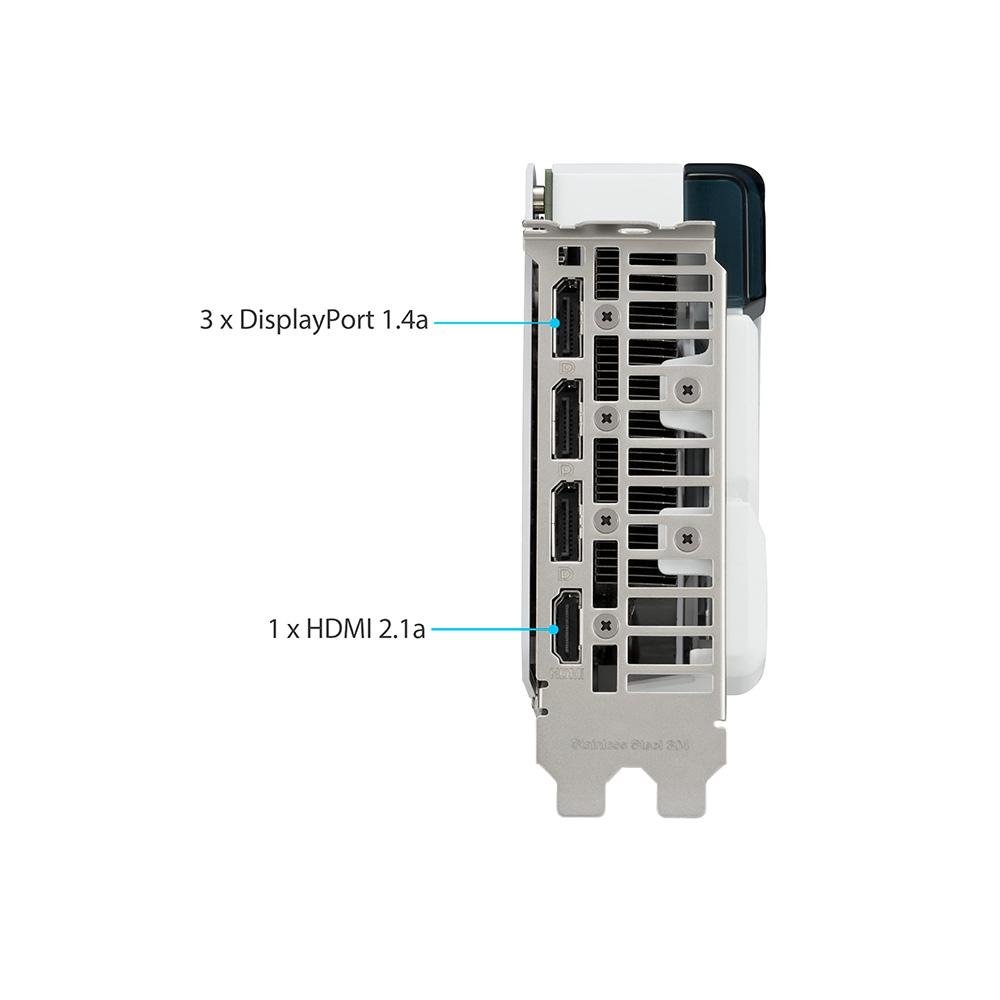 Imagem 8 de 18 do produto Placa de Vídeo RTX 4060 Dual OC 8G White NVIDIA GeForce, 8GB, GDDR6, DLSS, Ray Tracing, G-Sync - 90YV0JC2-M0NA00