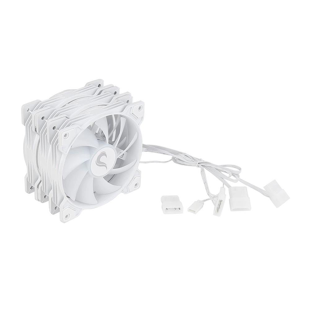 Imagem 8 de 8 do produto Kit com 3 Ventoinhas Rise Mode X, 120mm, Led ARGB, Branco - RM-XLD-02-ARGB