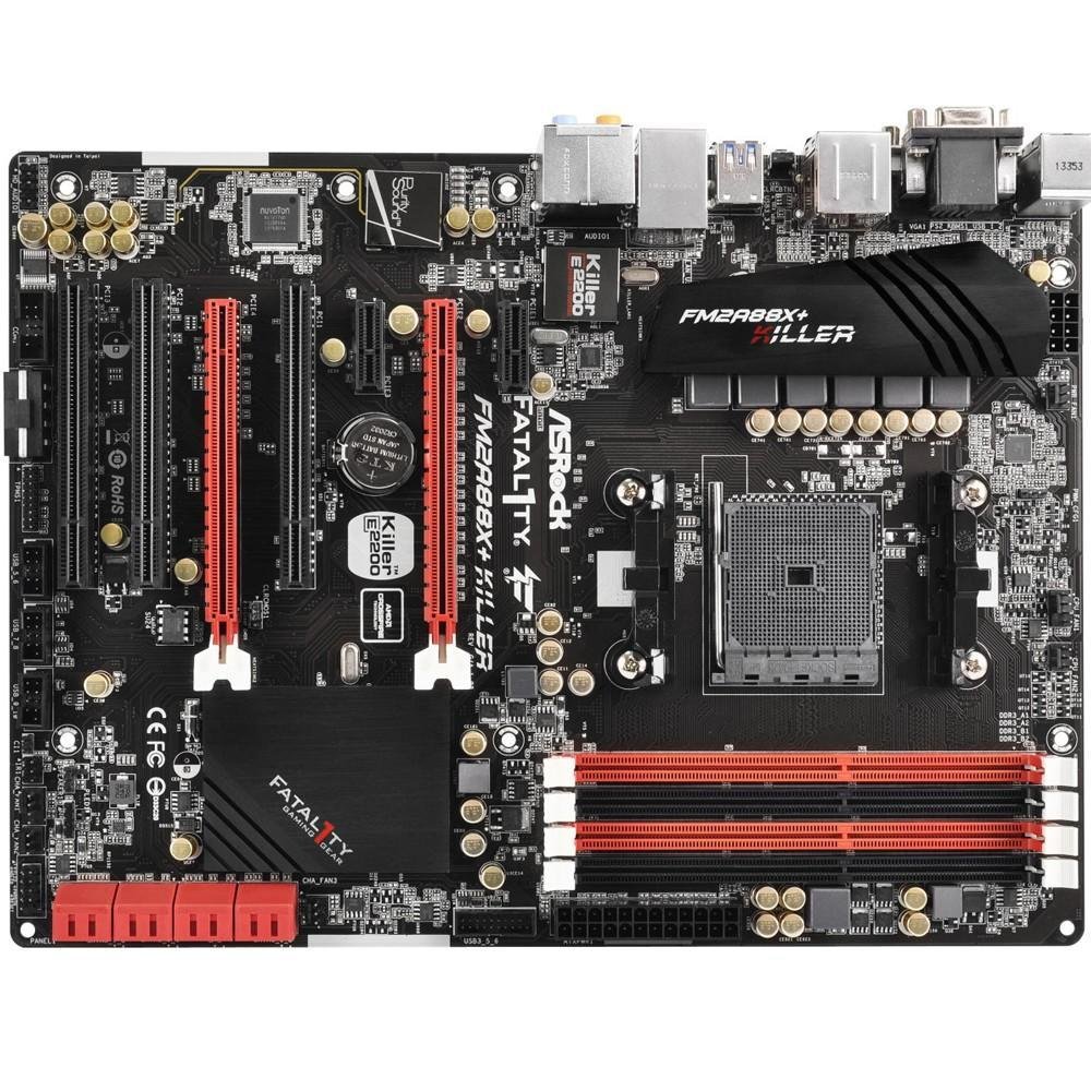Placa-Mãe ASRock p/ AMD FM2+ ATX Fatal1ty FM2A88X+ Killer, D-Sub, DVI-D, HDMI, 8 SATA3, 6 USB 3.0