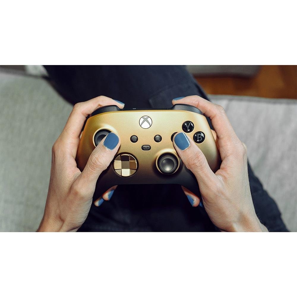 Controle Sem Fio Xbox, Gold Shadow Edição Especial - QAU-00121 Controle Sem Fio Xbox, Gold Shadow Edição Especial - QAU-00121