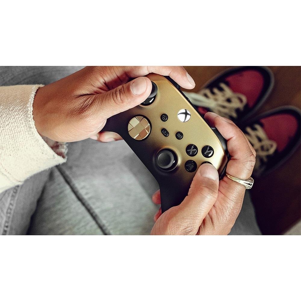 Imagem 9 de 12 do produto Controle Sem Fio Xbox, Gold Shadow Edição Especial - QAU-00121