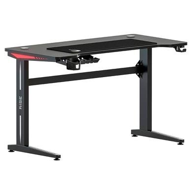 Mesa Gamer RGB Rise Mode, Desk 07, Suporte para Copos, Suporte para Headset, Preto - RM-TB-07-BK