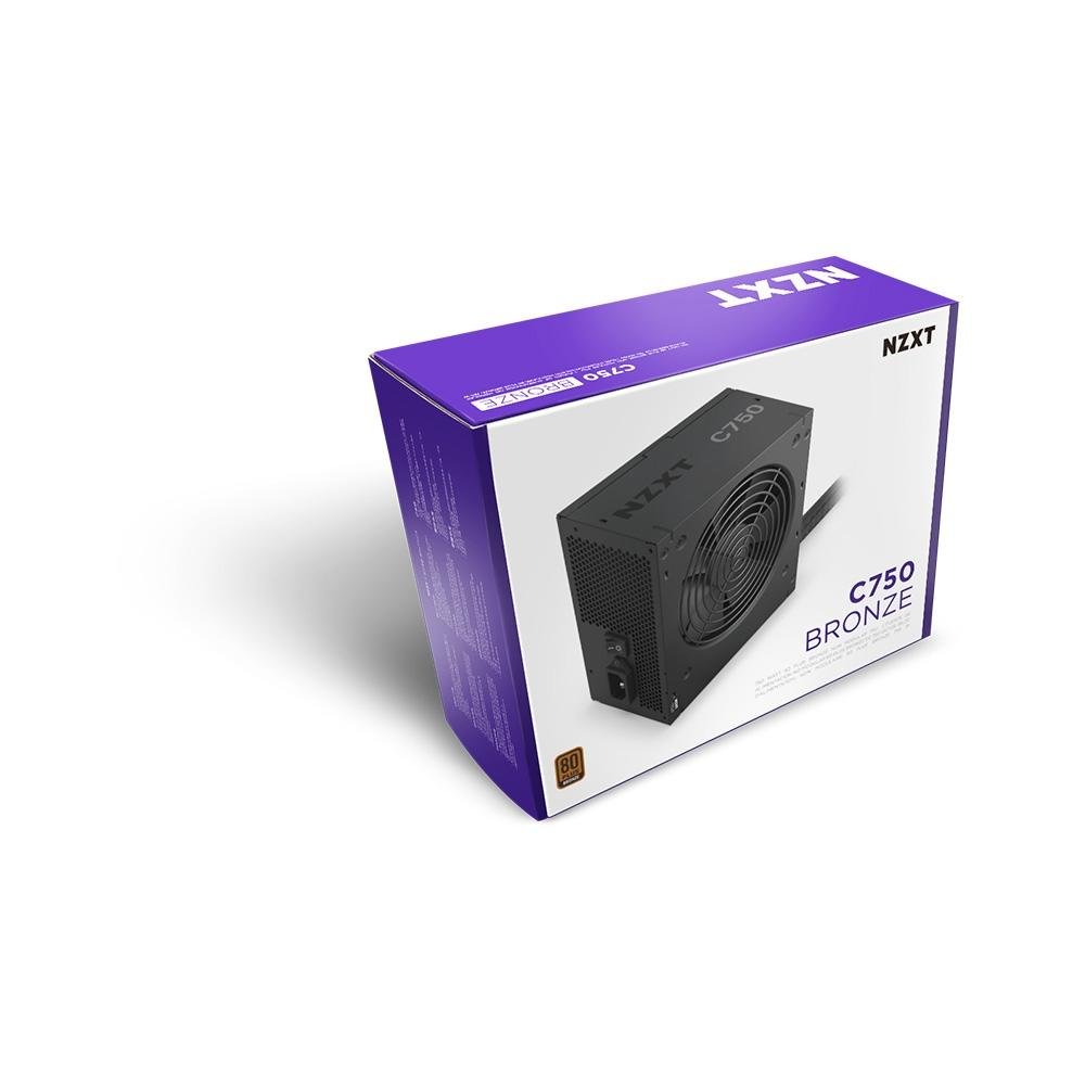 【未開封】NZXT C750 BRONZE Fonte Atx C750 Nzxt 750w 80 Plus Bronze Pa-7b2bb-us Cor Preto その他