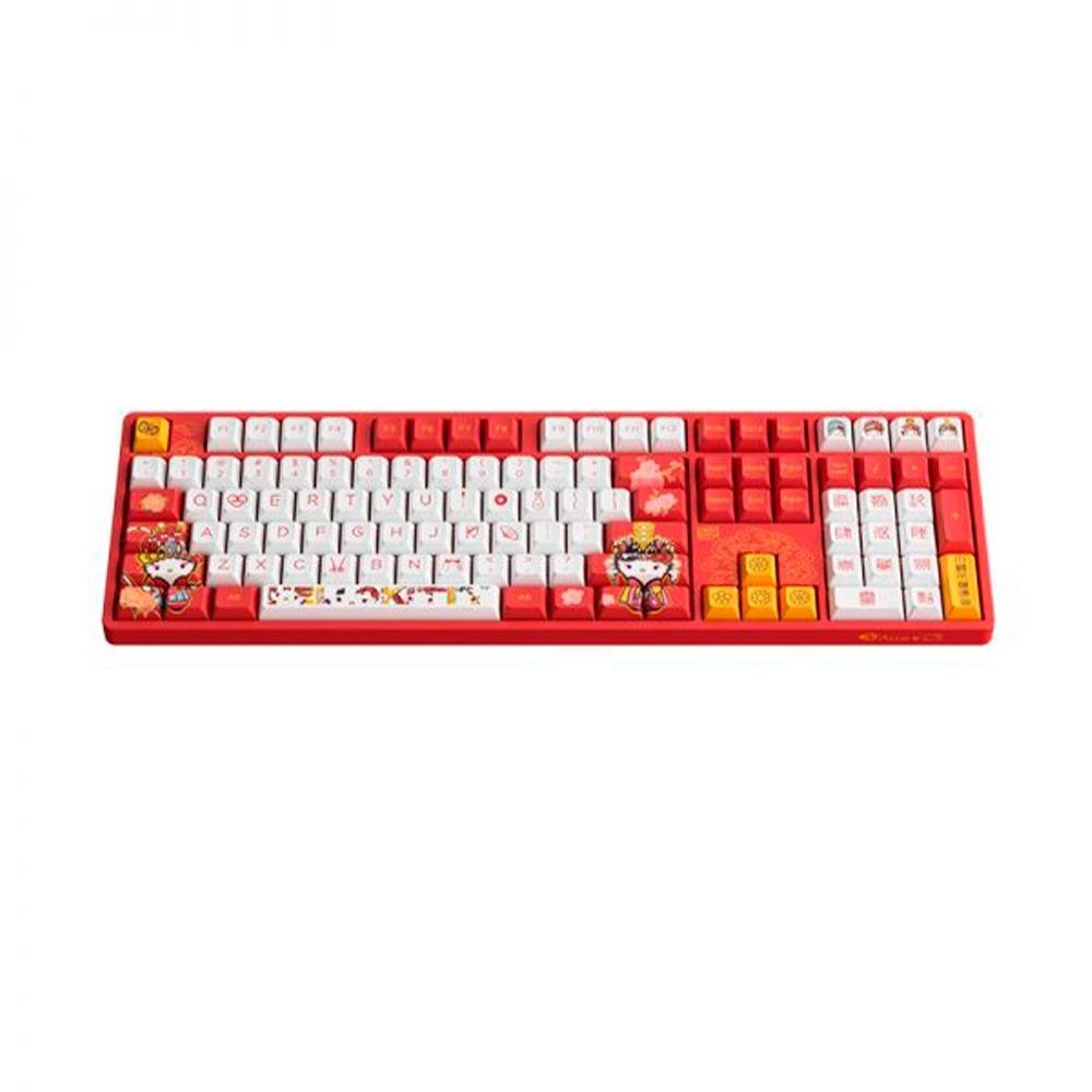 Imagem 2 de 4 do produto Teclado Mecânico Gamer Akko, RGB, Switch Princess Linear, Keycaps JDA, 5108S, Hello Kitty - 6925758618229