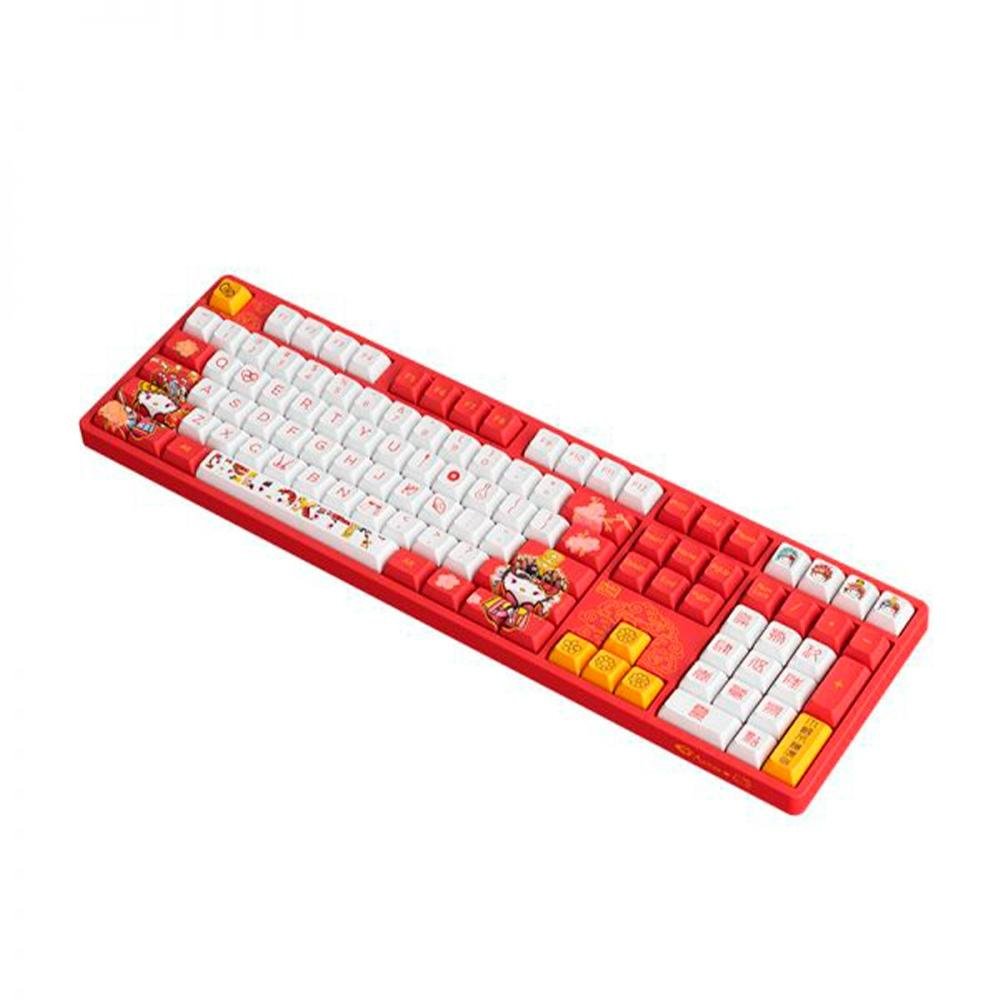 Imagem 3 de 4 do produto Teclado Mecânico Gamer Akko, RGB, Switch Princess Linear, Keycaps JDA, 5108S, Hello Kitty - 6925758618229