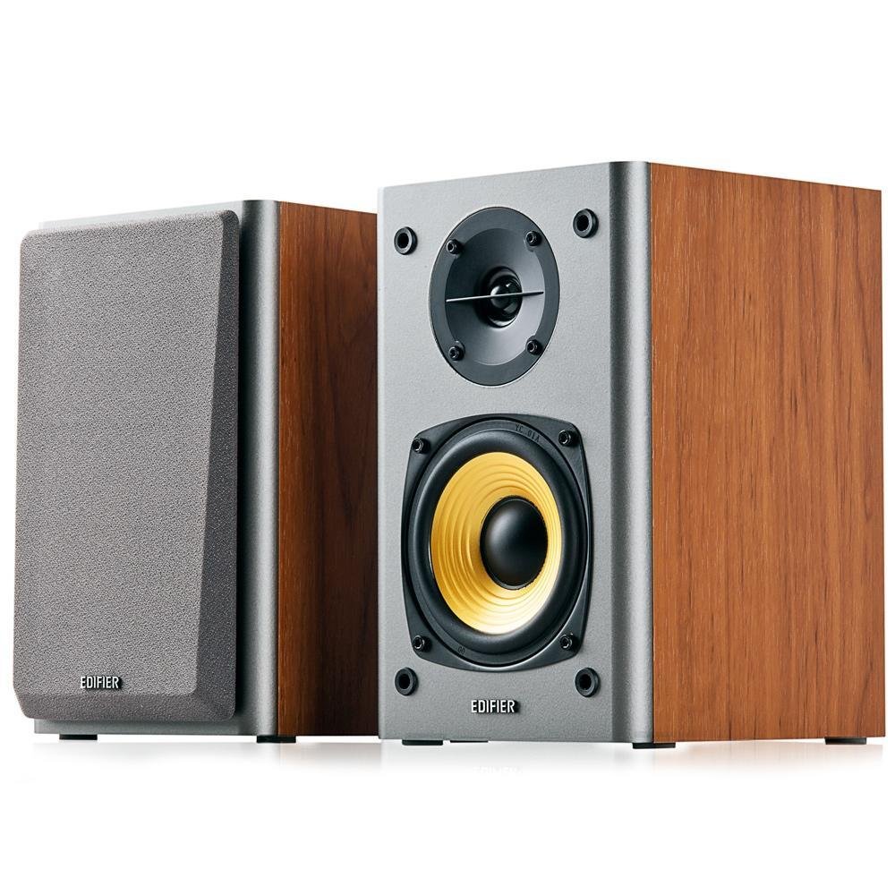Monitor de áudio 2.0 Edifier, 24W RMS, Bivolt - R1000T4 Madeira Monitor de áudio 2.0 Edifier, 24W RMS, Bivolt - R1000T4 Madeira