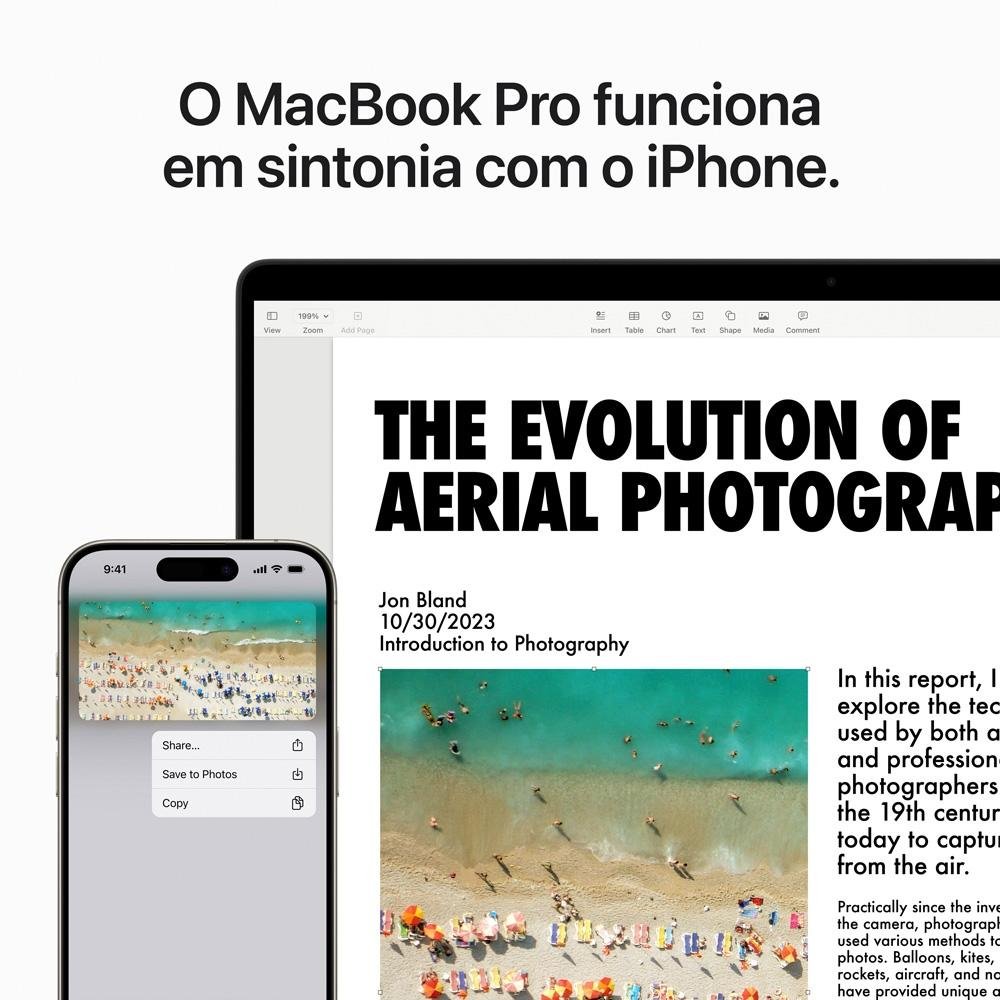 Notebook MacBook Pro Apple, Tela Retina 14 Notebook MacBook Pro Apple, Tela Retina 14