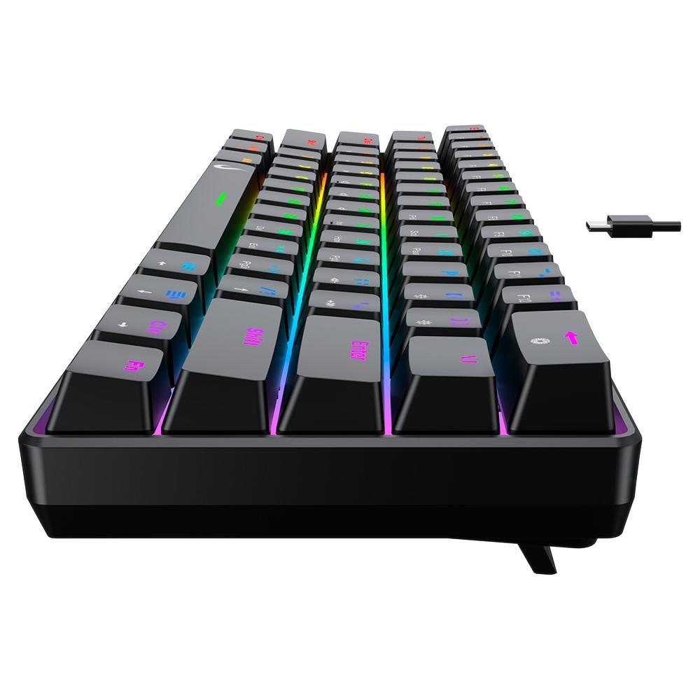 Teclado Mecânico Gamer Rise Mode GM1 Black, RGB, Switch Outemu Brown - RM-TCM-GM1-BBRO