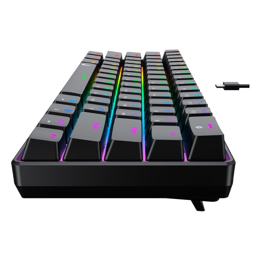 Imagem 6 de 6 do produto Teclado Mecânico Gamer Rise Mode GM1 Black, RGB, Switch Outemu Blue - RM-TCM-GM1-BBLUE