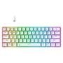 Teclado Mecânico Gamer Rise Mode GM1 White, RGB, Switch Outemu Red - RM-TCM-GM1-WRED