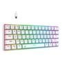 Teclado Mecânico Gamer Rise Mode GM1 White, RGB, Switch Outemu Red - RM-TCM-GM1-WRED
