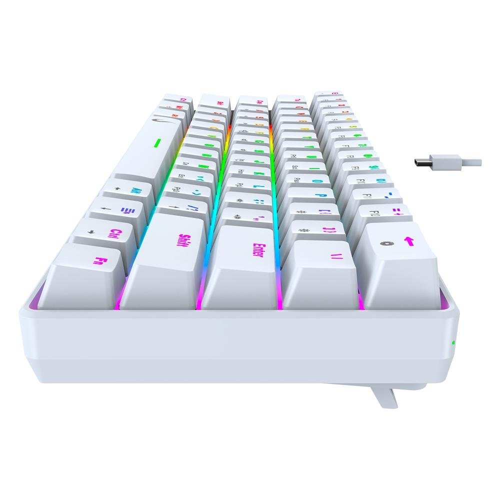 Teclado Mecânico Gamer Rise Mode GM1 White, RGB, Switch Outemu Red - RM-TCM-GM1-WRED - view 6