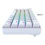 Teclado Mecânico Gamer Rise Mode GM1 White, RGB, Switch Outemu Red - RM-TCM-GM1-WRED