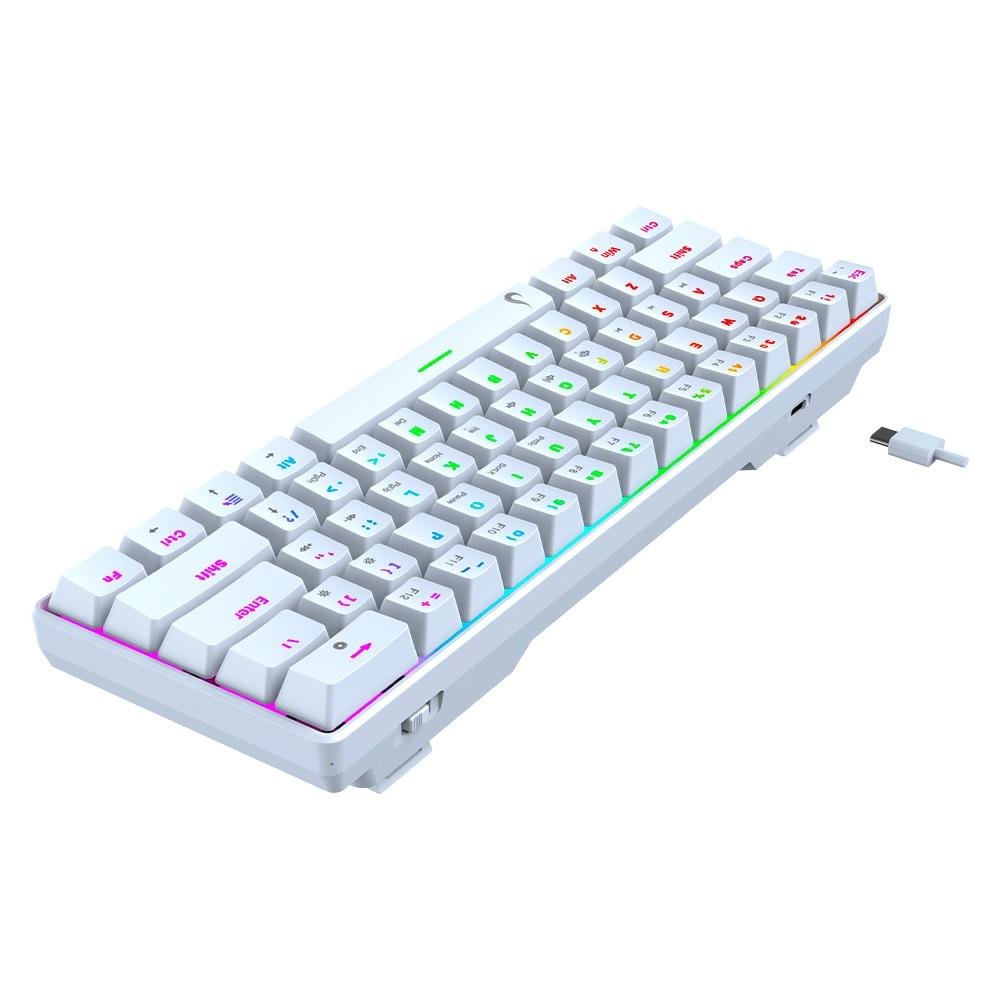 Teclado Mecânico Gamer Rise Mode GM1 White, RGB, Switch Outemu Blue - RM-TCM-GM1-WBLUE - view 5