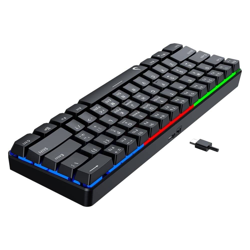 Teclado Semi Mecânico Gamer Rise Mode G2 Mini, RGB, USB-C, Layout 60%, Preto - RM-TG-02-B Teclado Semi Mecânico Gamer Rise Mode G2 Mini, RGB, USB-C, Layout 60%, Preto - RM-TG-02-B