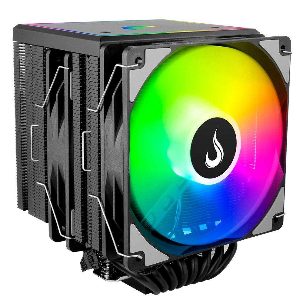 Air Cooler Gamer Rise Mode Storm 8 Black, ARGB, AMD/Intel, 120mm, Preto - RM-ACST-ARGB-B - view 3