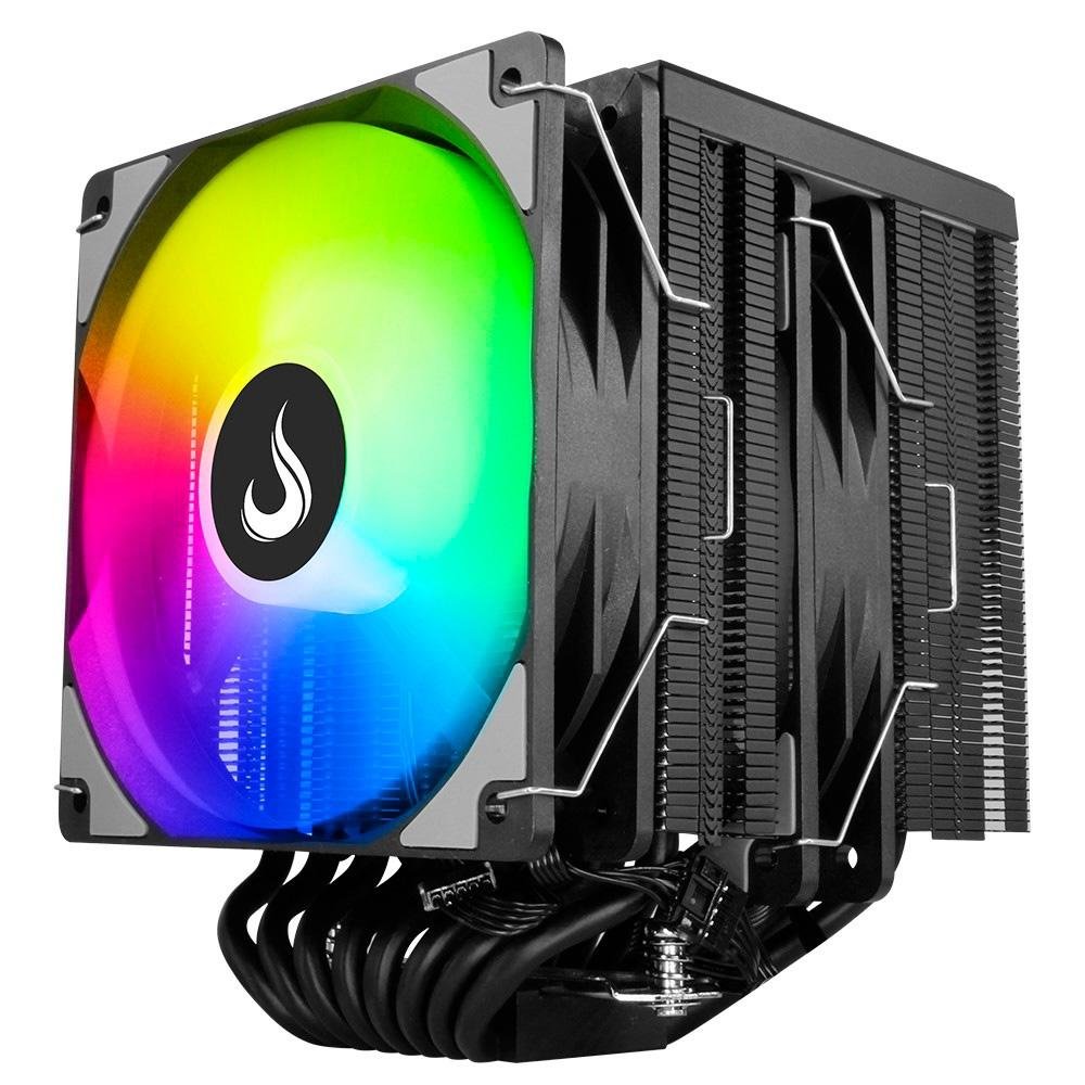 Air Cooler Gamer Rise Mode Storm 8 Black, ARGB, AMD/Intel, 120mm, Preto - RM-ACST-ARGB-B - view 5