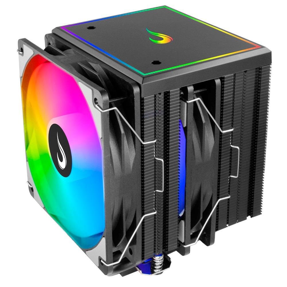 Air Cooler Gamer Rise Mode Storm 8 Black, ARGB, AMD/Intel, 120mm, Preto - RM-ACST-ARGB-B - view 9