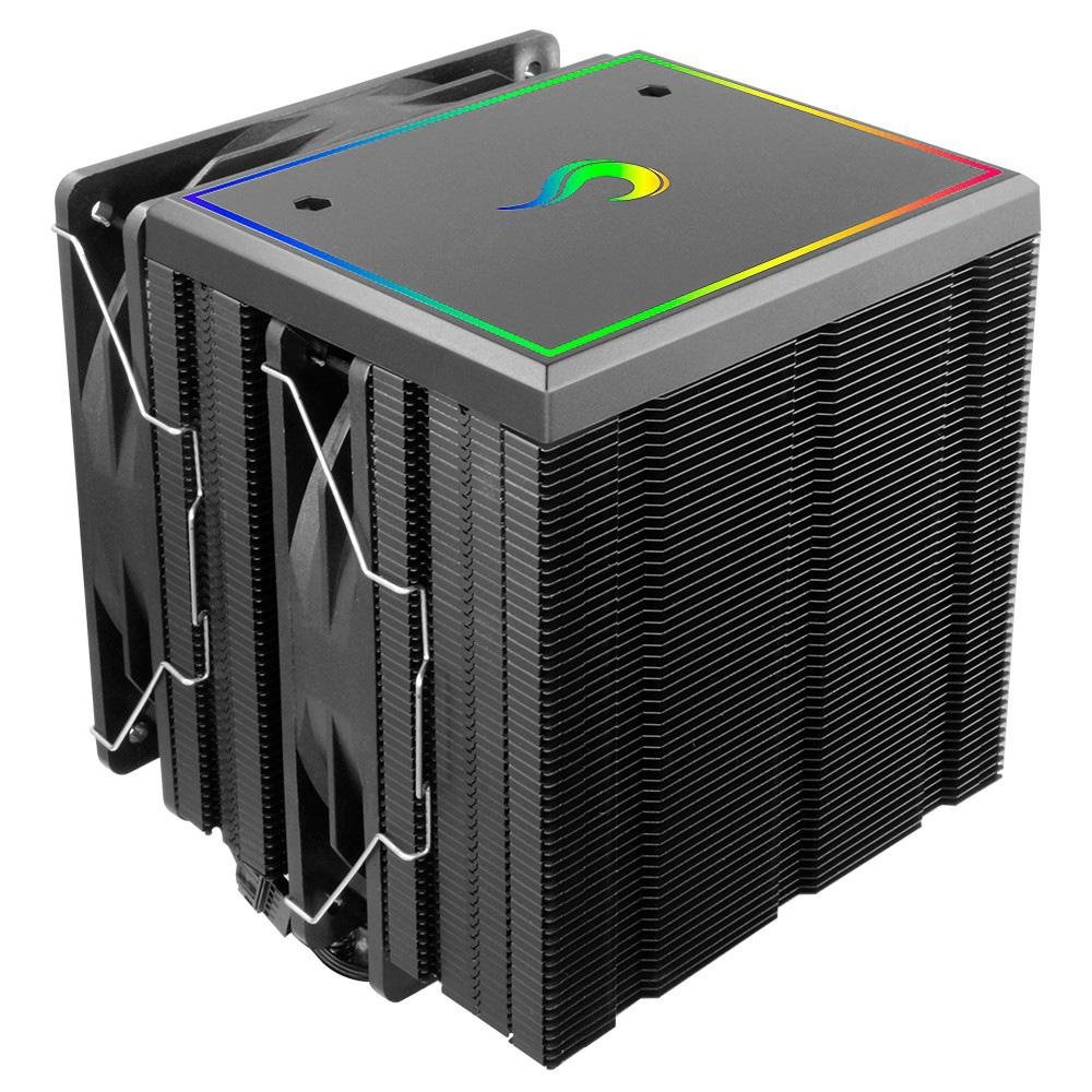 Air Cooler Gamer Rise Mode Storm 8 Black, ARGB, AMD/Intel, 120mm, Preto - RM-ACST-ARGB-B - view 10