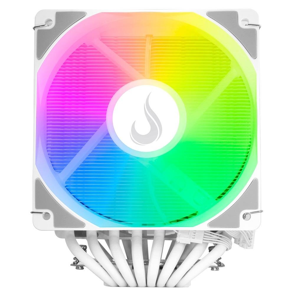 Imagem 7 de 11 do produto Air Cooler Gamer Rise Mode Storm 8 White, ARGB, AMD/Intel, 120mm, Branco - RM-ACST-ARGB-W