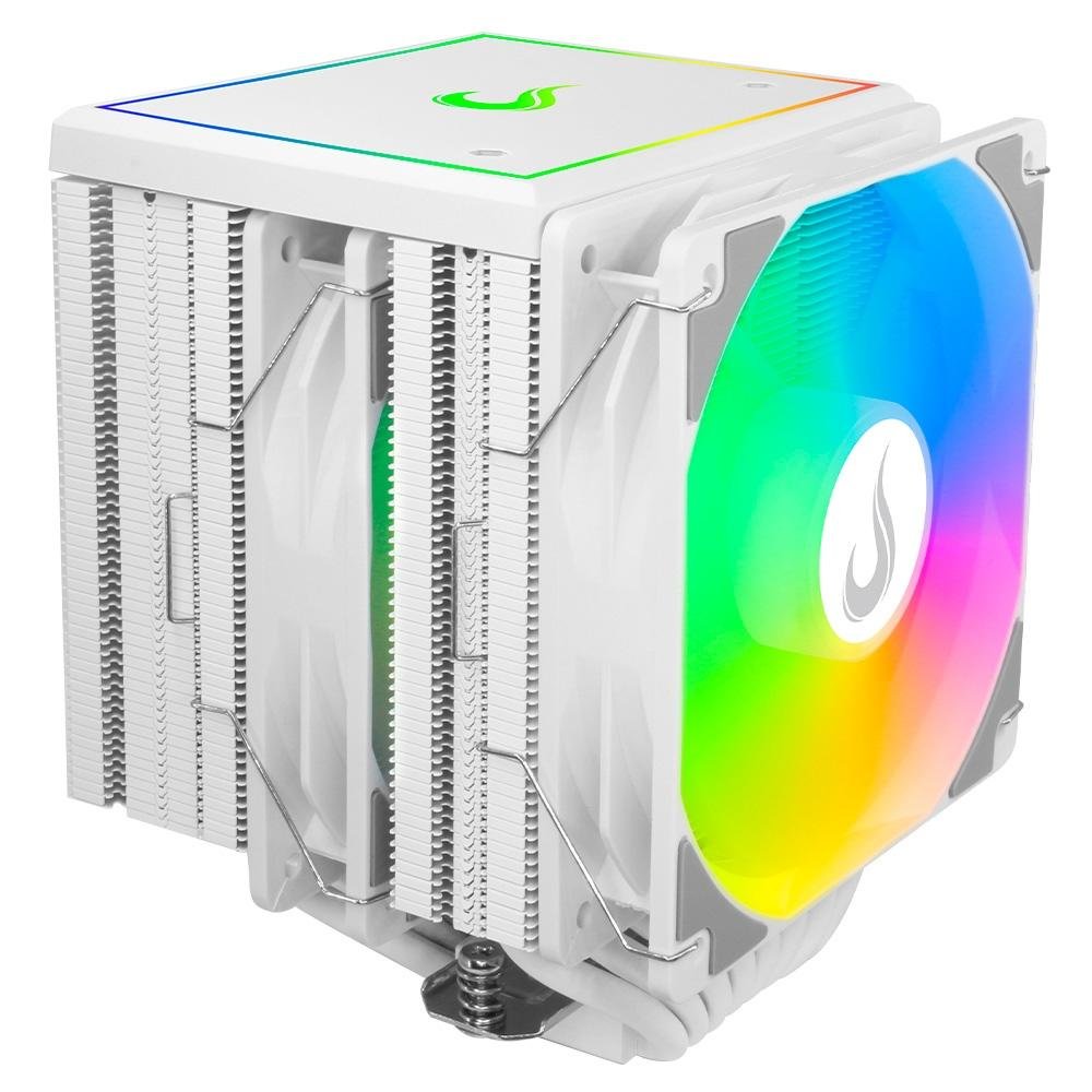 Imagem 10 de 11 do produto Air Cooler Gamer Rise Mode Storm 8 White, ARGB, AMD/Intel, 120mm, Branco - RM-ACST-ARGB-W