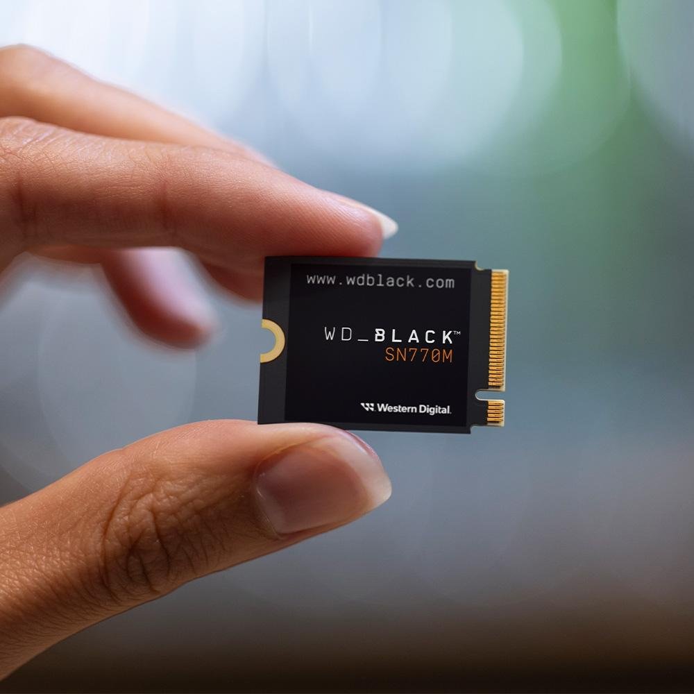 Imagem 4 de 6 do produto SSD WD SN770M, 500GB, M.2, Leitura: 5000 MB/s e Gravação: 4000 MB/s, Preto - WDS500G3X0G-00CHY0