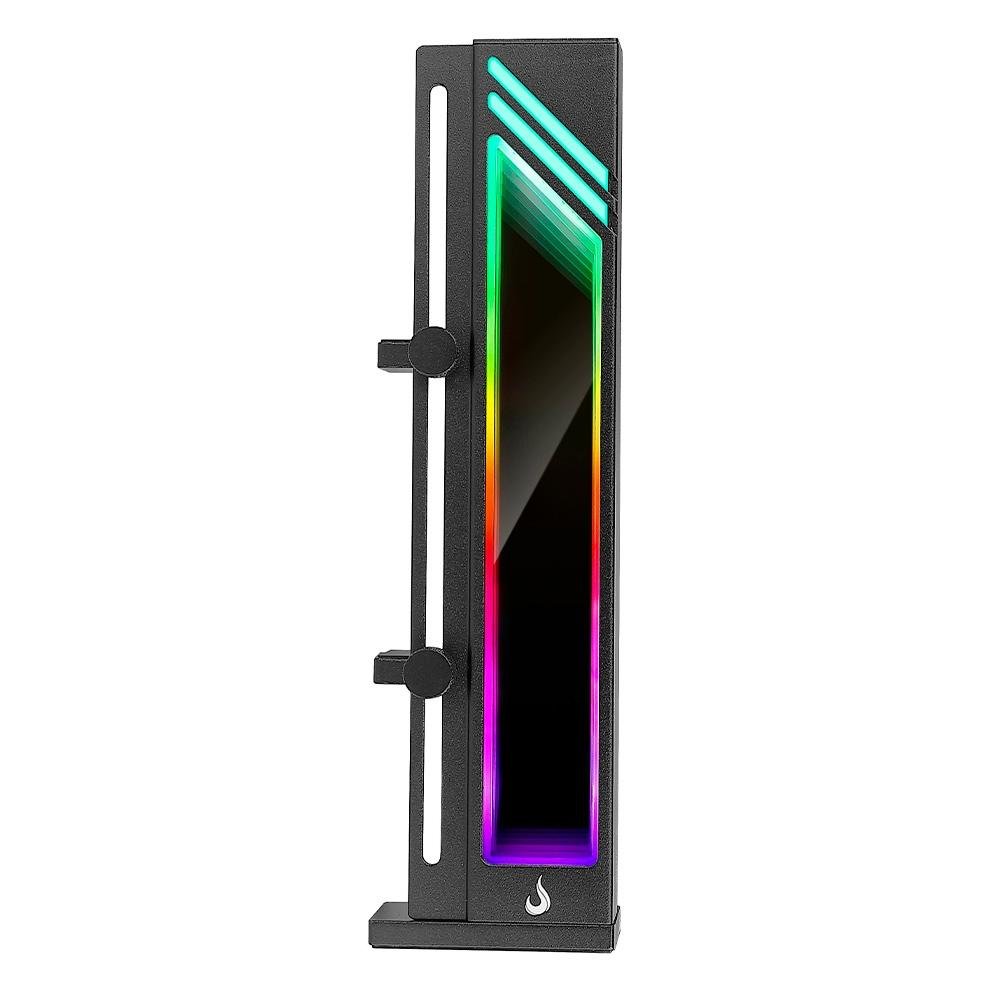 Imagem 2 de 7 do produto Suporte de Placa de Vídeo Rise Mode, ARGB, 500mm, Aura V1, Preto - RM-SPVG-01-ARGB-B