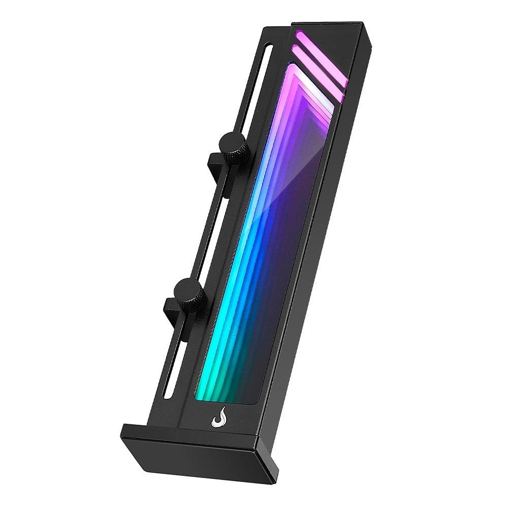 Imagem 5 de 7 do produto Suporte de Placa de Vídeo Rise Mode, ARGB, 500mm, Aura V1, Preto - RM-SPVG-01-ARGB-B