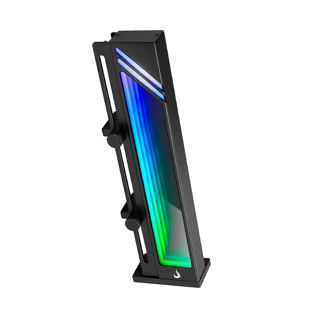 Imagem 6 de 7 do produto Suporte de Placa de Vídeo Rise Mode, ARGB, 500mm, Aura V1, Preto - RM-SPVG-01-ARGB-B