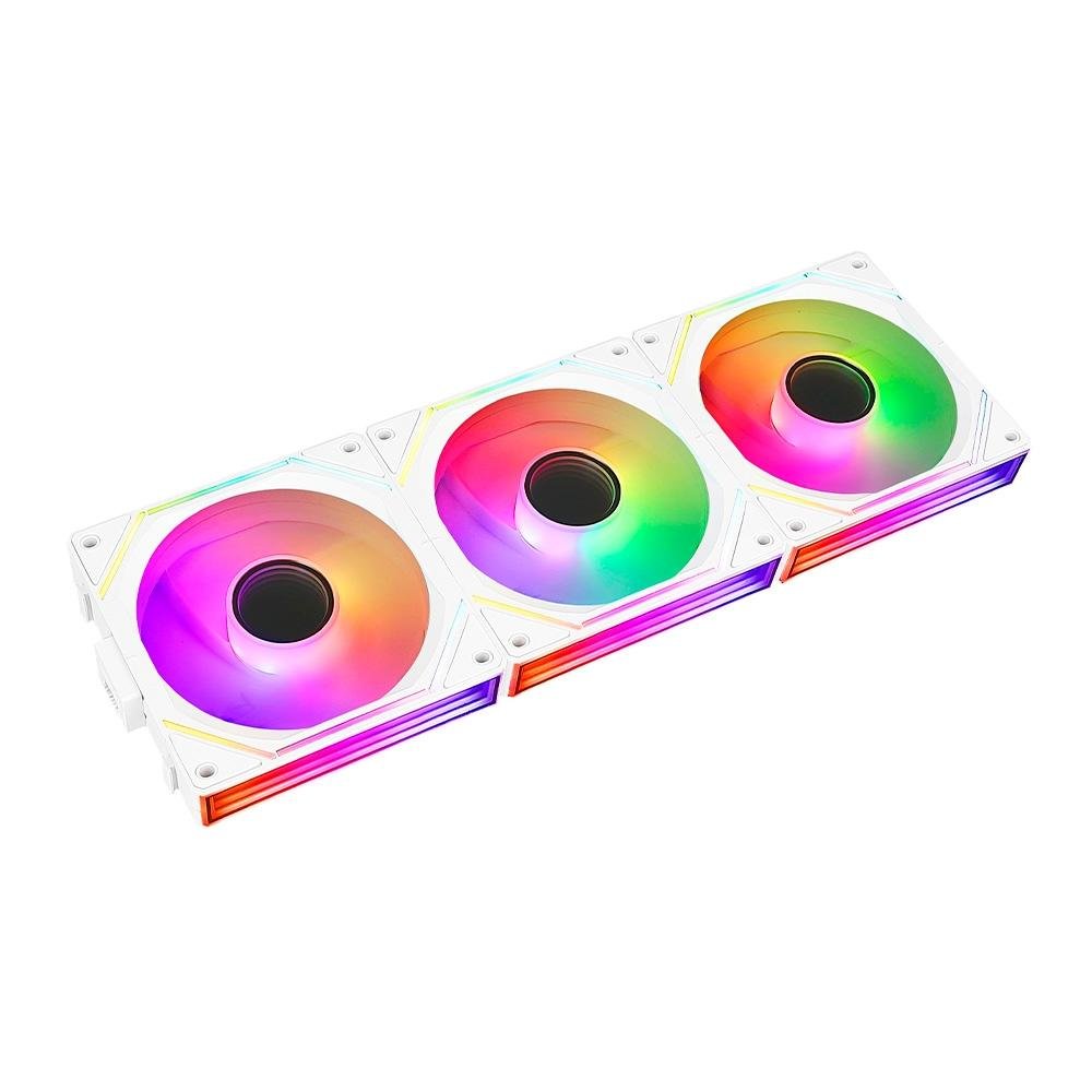 Kit Com 3 Ventoinhas Rise Mode Magneto Pro, 120mm, Led ARGB, Branco - RM-MAPRO-ARGB-W - view 3