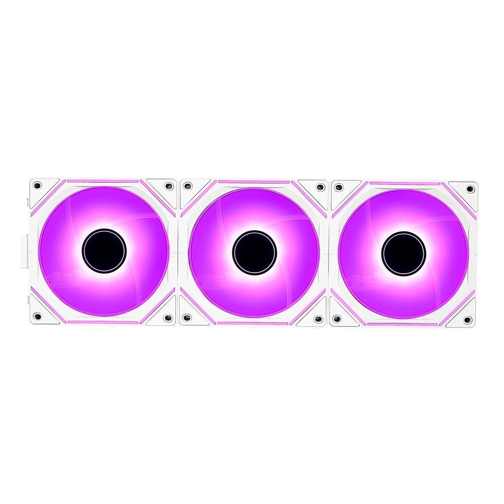 Kit Com 3 Ventoinhas Rise Mode Magneto Pro, 120mm, Led ARGB, Branco - RM-MAPRO-ARGB-W 5