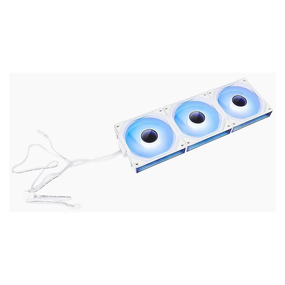 Kit Com 3 Ventoinhas Rise Mode Magneto Pro, 120mm, Led ARGB, Branco - RM-MAPRO-ARGB-W - view 6