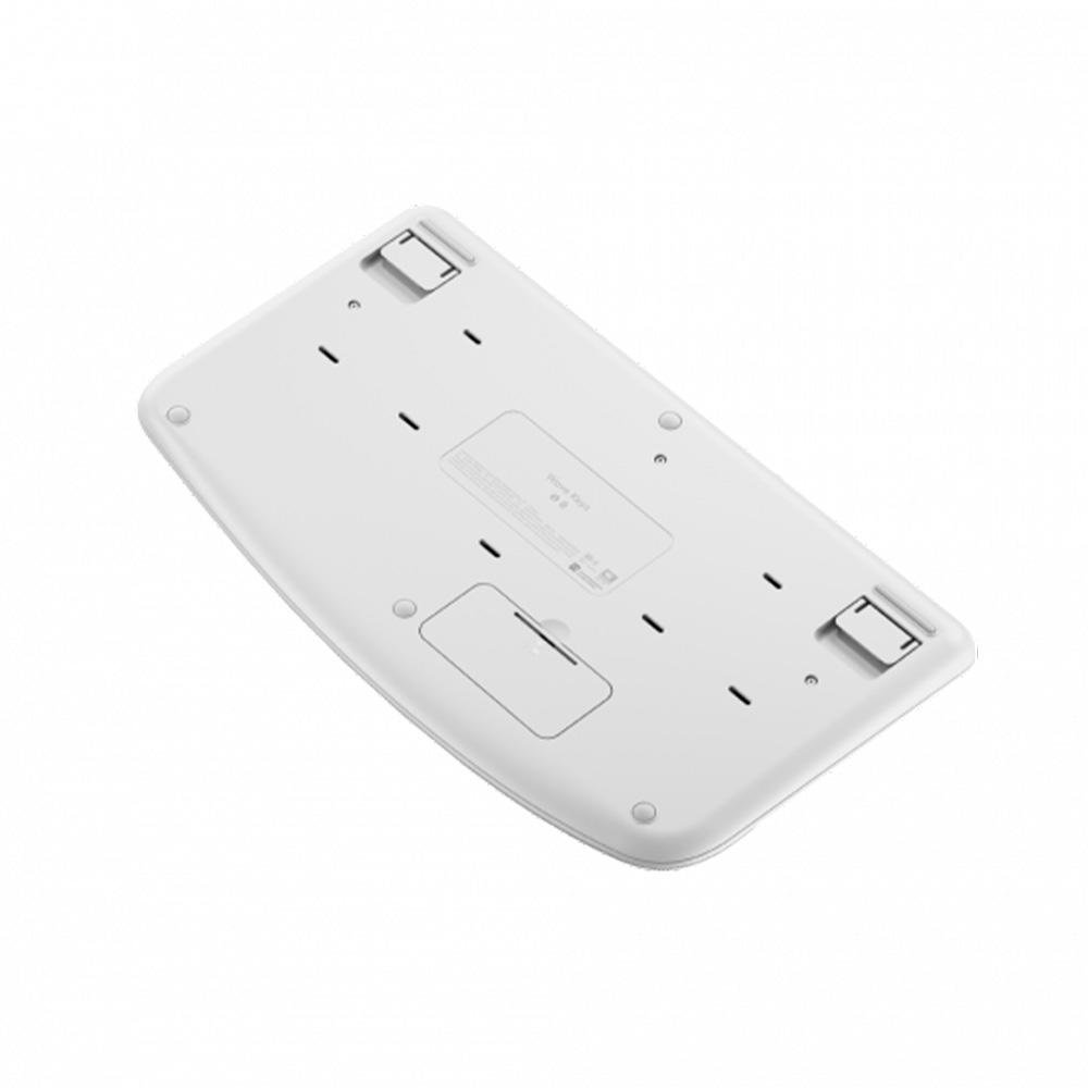 Imagem 3 de 12 do produto Teclado Sem Fio Logitech Wave Keys, Bluetooth, Layout US, Com Design Ondulado, Ergonômico, Branco - 920-012282