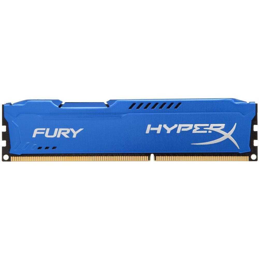 Memória HyperX Fury, 4GB, 1333MHz, DDR3, CL9, Azul - HX313C9F/4 Memória HyperX Fury, 4GB, 1333MHz, DDR3, CL9, Azul - HX313C9F/4