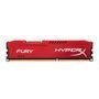 Memória HyperX Fury, 8GB, 1600MHz, DDR3, CL10, Vermelho - HX316C10FR/8