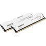 Memória Kingston HyperX FURY 8GB (2x4GB) 1600Mhz DDR3 CL10 White Series - HX316C10FWK2/8