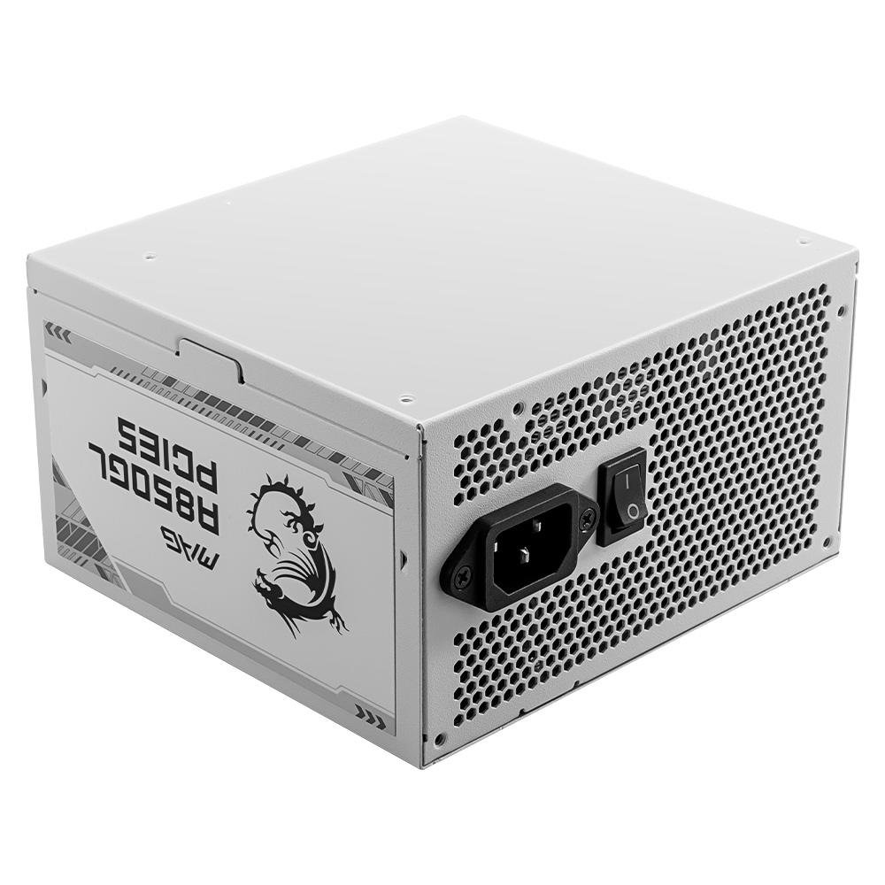 Fonte MSI MAG A850GL, 850W, 80 Plus Gold, Modular, PFC Ativo, Branco - MAG A850GL PCIE5 WHITE - view 3