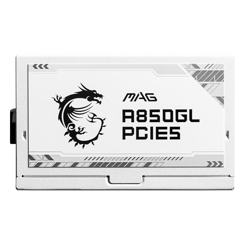 Fonte MSI MAG A850GL, 850W, 80 Plus Gold, Modular, PFC Ativo, Branco - MAG A850GL PCIE5 WHITE - view 6