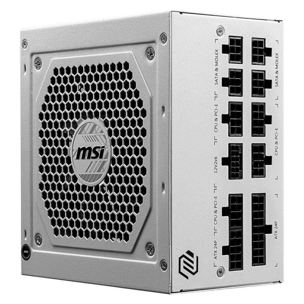 Fonte MSI MAG A850GL, 850W, 80 Plus Gold, Modular, PFC Ativo, Branco - MAG A850GL PCIE5 WHITE - view 10