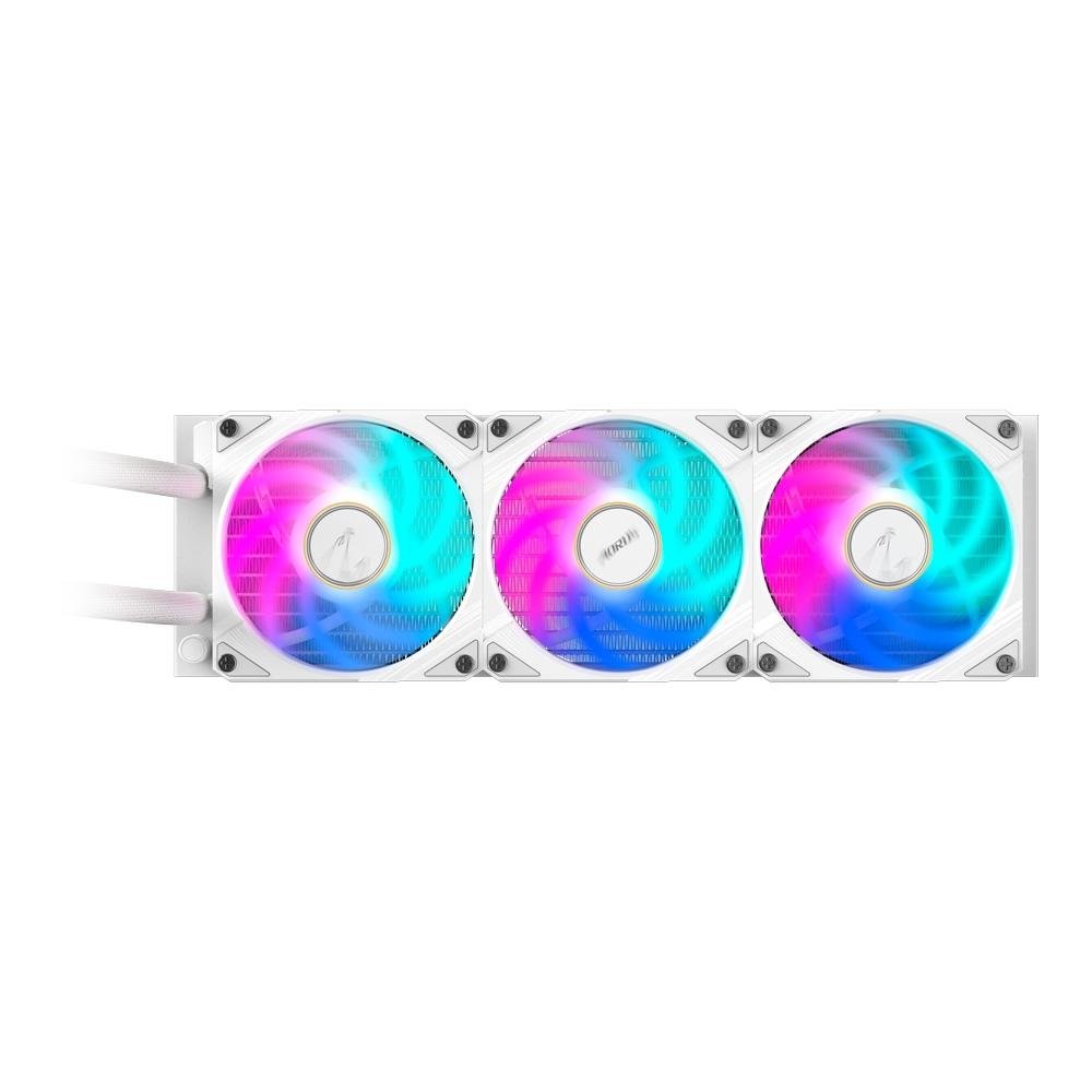 Water Cooler Gigabyte Aorus 360 ICE, RGB, 360mm, AMD/Intel, com Display LCD, Branco - GP-AORUS WATERFORCE X II 360 ICE 7